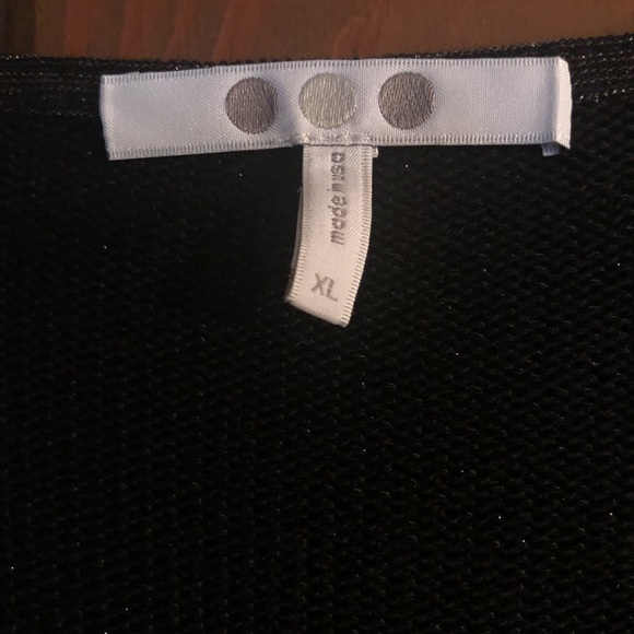 🥳B-DAY SALE❤️NWOT THREE DOTS Sparkle Semi Sheer Tunic - Picture 5 of 10